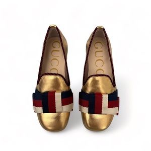 Gucci Gold Shoes Size 30 Junior Shoes